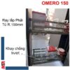 Kệ để gia vị Hafele Omero150 MSP 549.65.850 phiên bản lắp phải cho tủ rộng 150mm