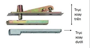 trục xoay bản lề sàn
