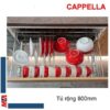 Kệ để bát đĩa Hafele Cappella MSP 549.08.013 tủ rộng 800mm