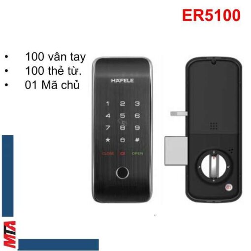 Khóa Vân Tay Hafele ER5100 912.20.224 Màu đen mờ