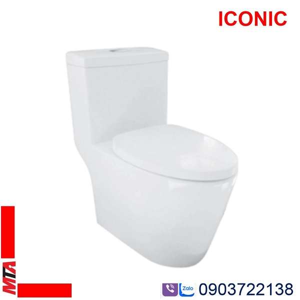 bồn cầu môt khối iconic hafele MSP 588.79.402 tráng men nano