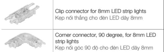 phụ kiện đèn led dây hafele