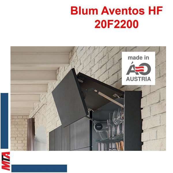 tay nâng blum hf22 aventos MSP 20f2200 màu xám cho cửa tủ gổ