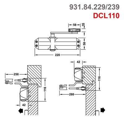 cùi chỏ hơi DCL110 Hafele