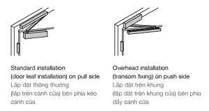 lắp đặt tay đẩy hơi hafele DCL83