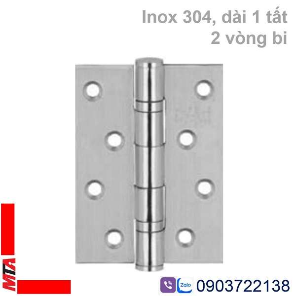 bản lề lá hafele 926.20.804 inox304 2 vòng bi dài 1 tất