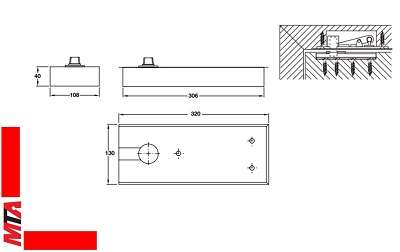 bản lề sàn hafele thông số kỹ thuật 932.77.010