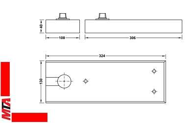 bản lề sàn hafele 932.84.025 H2