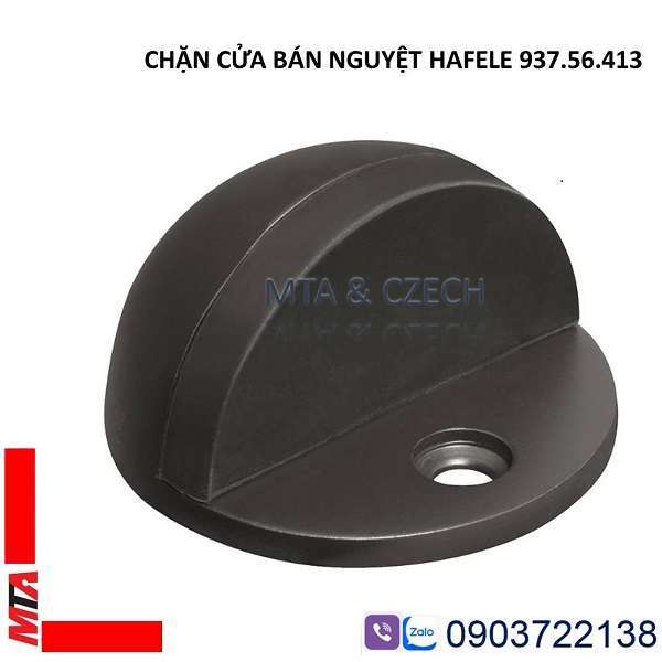 Chặn cửa bán nguyệt Hafele 937.56.413 màu đen mờ