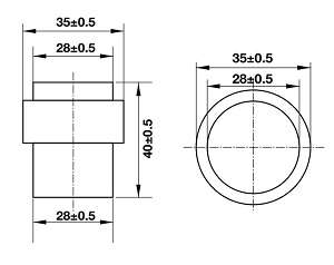 Chặn cửa gắn sàn Hafele 937.56.403 màu đen mờ