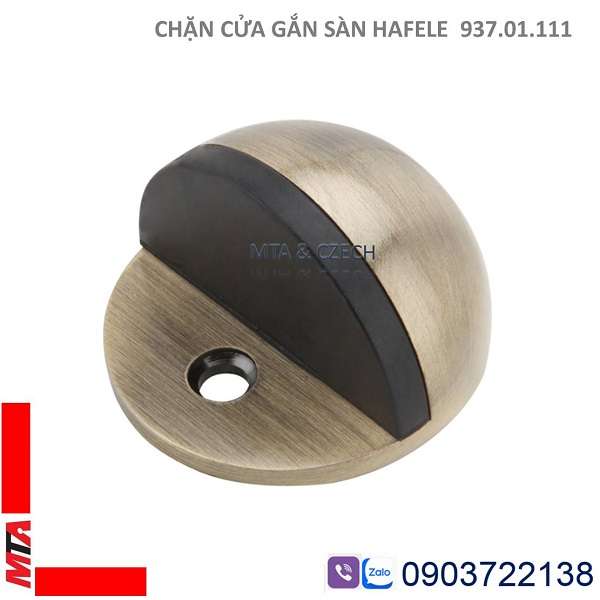 Chặn cửa gắn sàn Hafele 937.01.111 màu đồng rêu