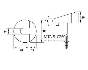 Chặn cửa gắn sàn Hafele 937.53.526 Nicken mờ