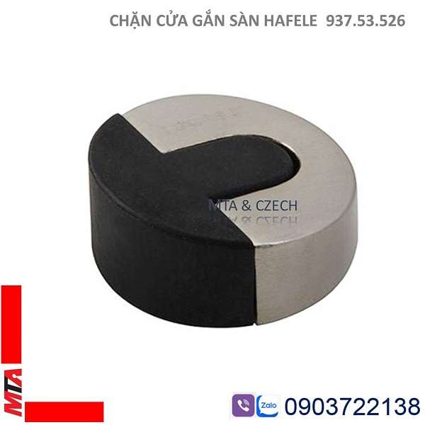 Chặn cửa gắn sàn Hafele 937.53.526 Nicken mờ