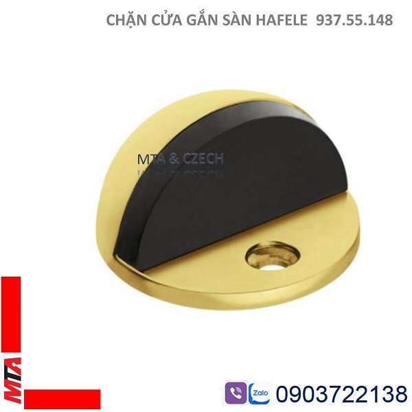 Chặn cửa gắn sàn Hafele 937.55.148 màu đồng bóng