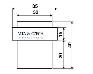 Chặn cửa gắn sàn Hafele 937.55.411 màu đồng rêu