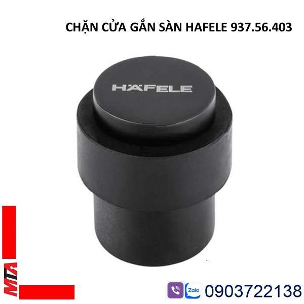 Chặn cửa gắn sàn Hafele 937.56.403 màu đen mờ