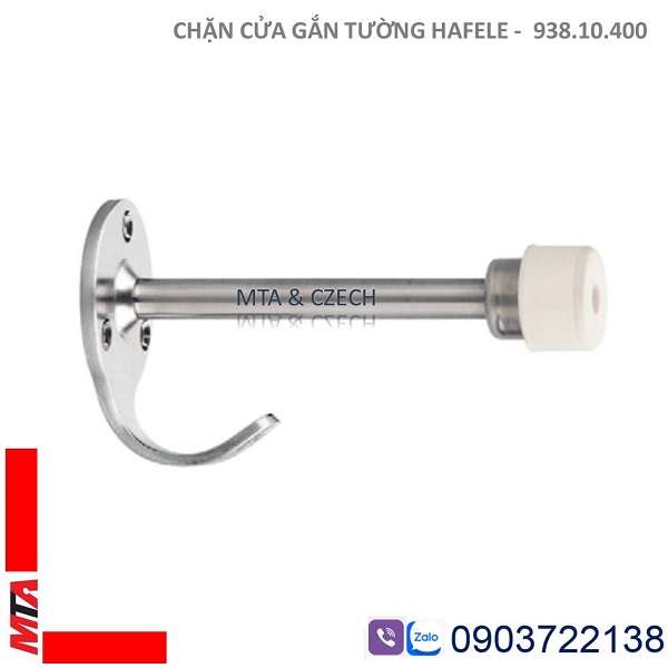 Chặn cửa gắn tường Hafele 938.10.400 inox mờ