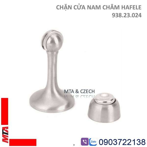 Chặn cửa nam châm Hafele 938.23.024 chrome mờ