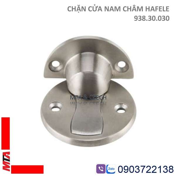 Chặn cửa nam châm Hafele 938.30.030 inox mờ