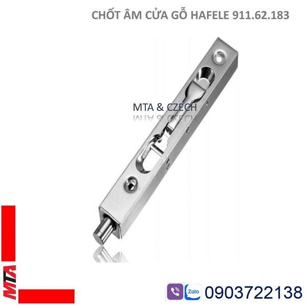 Chốt âm cửa gỗ Hafele 911.62.183 chiều cao 300mm