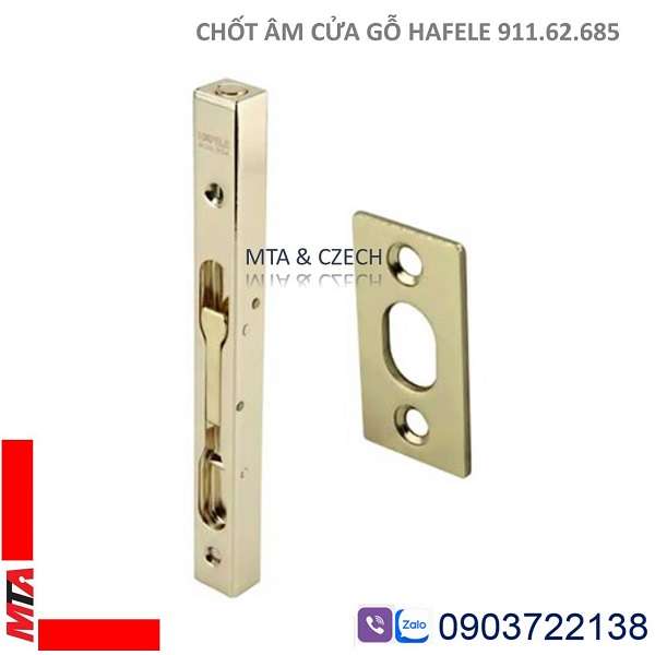 Chốt âm cửa gỗ Hafele 911.62.685 chiều cao 450mm