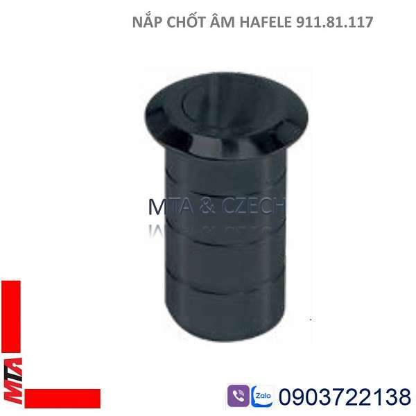 Nắp chốt âm Hafele 911.81.117 mạ đen mờ