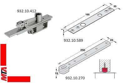 phụ kiện bản lề sàn 300kg 932.10.061