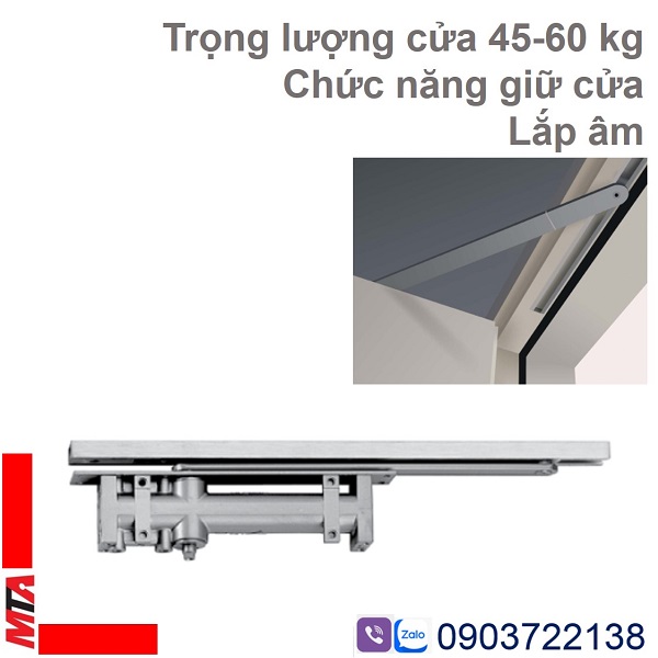 tay co thủy lực âm hafele 931.84.019 DCL31 dùng cho cửa nặng từ 45-60kg