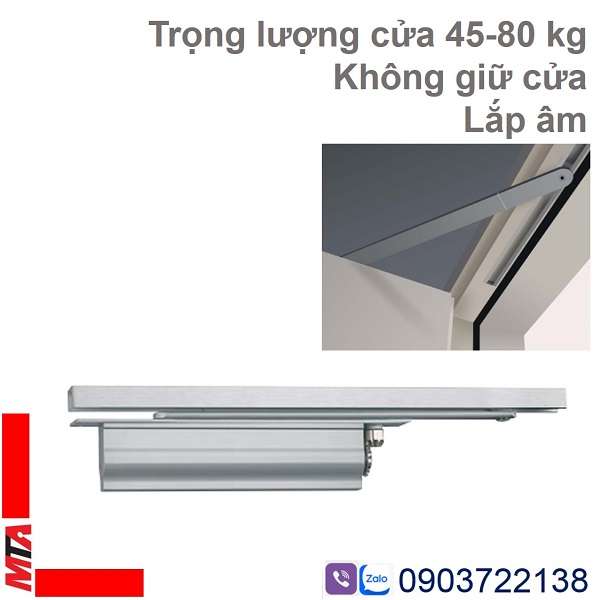 tay đẩy hơi âm hafele DCL33 MSP 931.84.039 không giữ cửa, cửa nặng 45-80kg