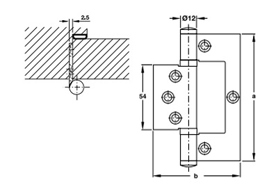 thông số kỹ thuật bản lề âm dương hafele 926.96.100