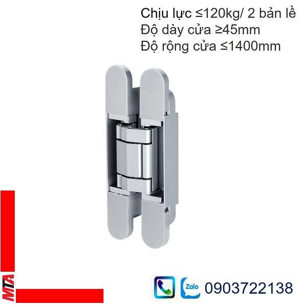 Bản lề âm Hafele 927.03.039 tải trọng 120kg/2 bản lề