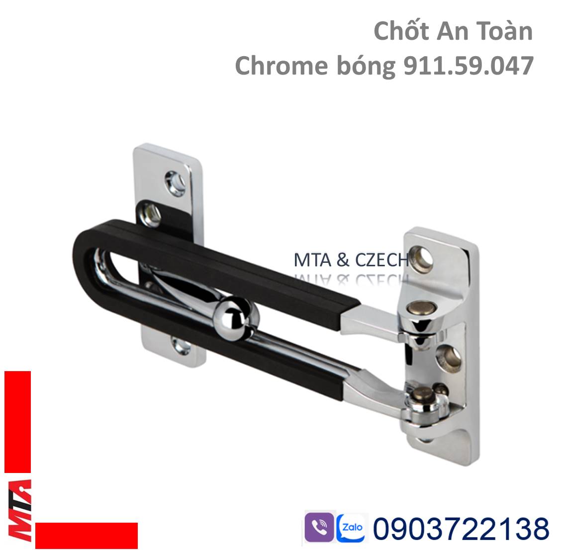 Chốt an toàn Hafele 911.59.047 dạng gài