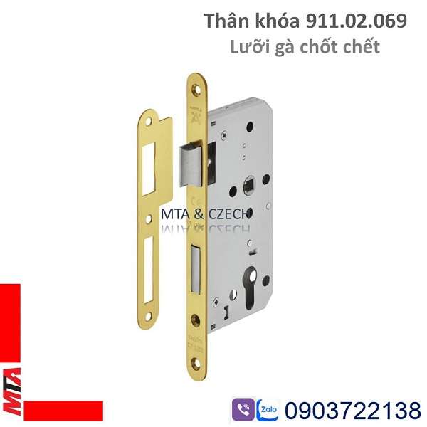 Thân khóa lưỡi gà chốt chết Hafele 911.02.069