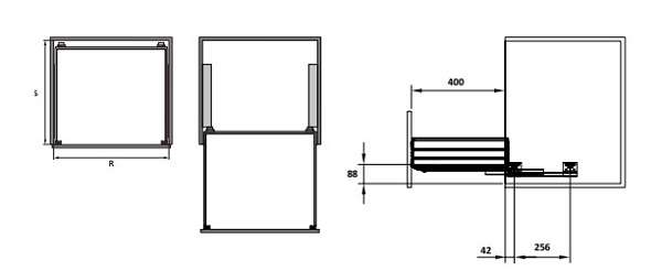 thông số kỹ thuật giá để xoong nồi hafele Kosmo-C