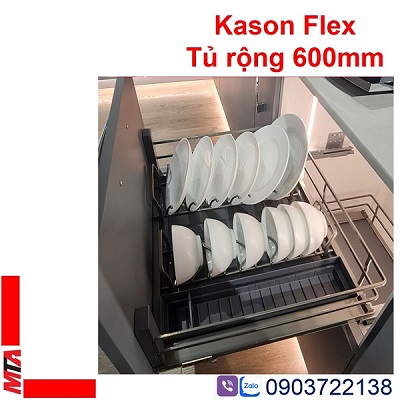 Giá đựng bát đĩa hiệu hafele kosmo dòng Kason flex 549.08.884 cho tủ rộng 600mm