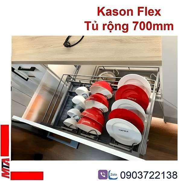 Kệ úp chén hafele kosmo 549.08.885 dòng kason flex cho tủ rộng 700mm