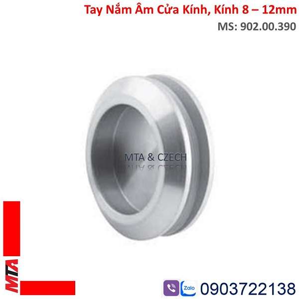 Tay Nắm Âm Cửa Kính Phòng Tắm Hafele 902.00.390