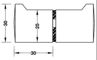 Tay Nắm Cửa Kính Hafele 981.71.163 Màu Đen Mờ