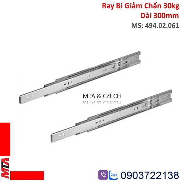 Ray Bi Giảm Chấn Hafele 494.02.061 Chiều Dài 300mm