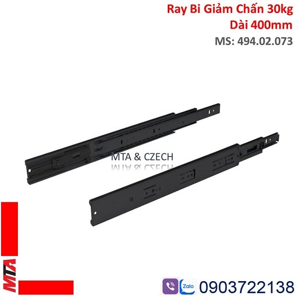 Ray Giảm Chấn Hafele 494.02.073 Màu Đen Chiều Dài 400mm