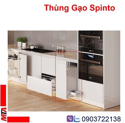 Thùng gạo âm tủ hafele 549.32.758 âm tủ, gắn cánh kéo, tủ rộng 300mm