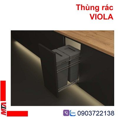 thùng rác âm tủ Hafele dòng VIOLA