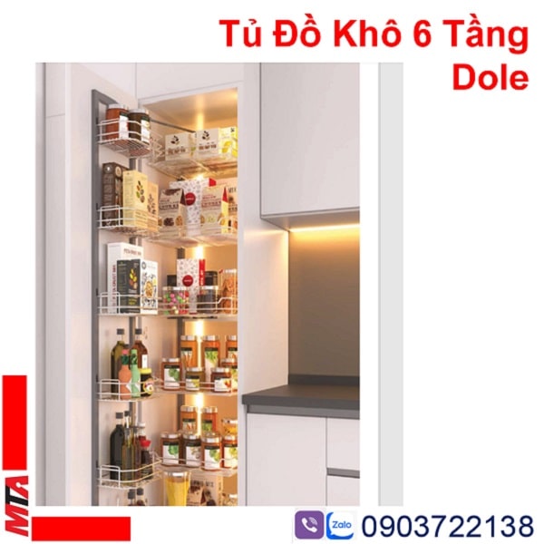 tủ đồ khô 6 tầng hafele Kosmo 548.65.033 dòng Dolce cho tủ rộng 450mm